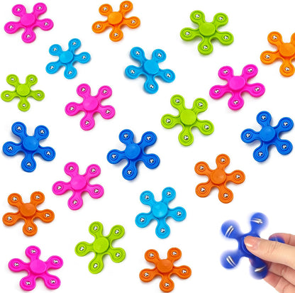 32 Pack High Speed Bearing Quiet Fidget Spinners Bulk, Stress Relief Sensory Fidget Toys Bulk for