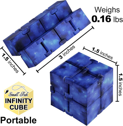 Infinity Cube Toy Fidget Galaxy, Fidget Sensory Cube Toy for Kids and Adults for Stress Relief and