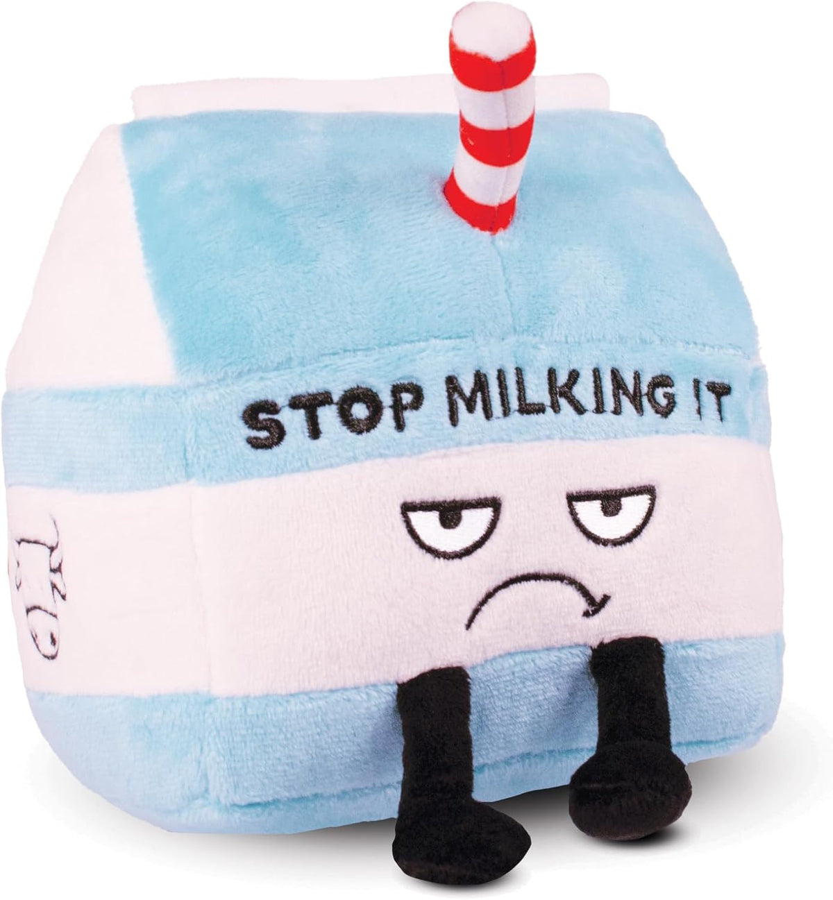 Milking It Plushie, Funny Meme Gag Gift, Comical Plush Collectible, Stocking Stuffer Present, Great