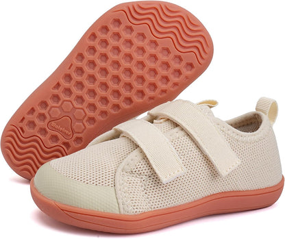 WateLves Toddler Little Kids Wide Barefoot Shoes The First Walking Shoes Girls Boys Breathable Zero