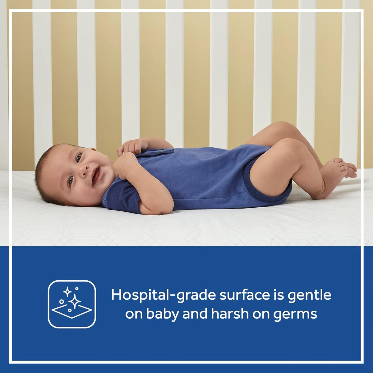Sealy Baby Orion Antibacterial 2 Stage Breathable Crib Mattress plus Toddler Bed Fit, Lightweight &