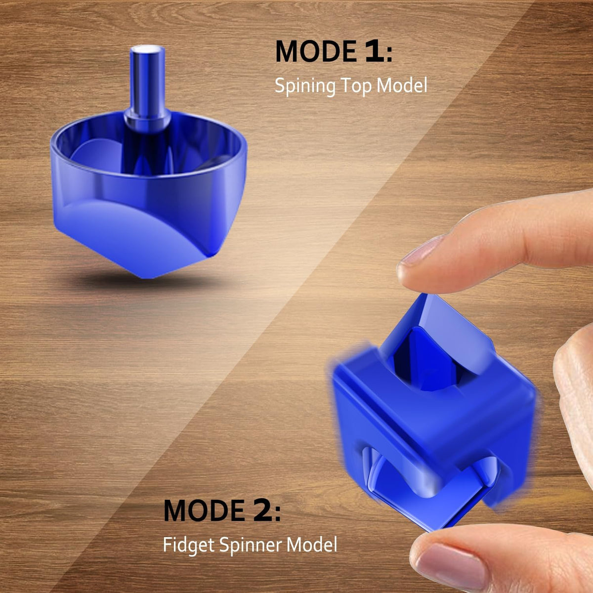 Infinity Gear Fidget Spinner Toy, 2-in-1 Transforming Fidget for Kids and Adults, Stress Relief Toy
