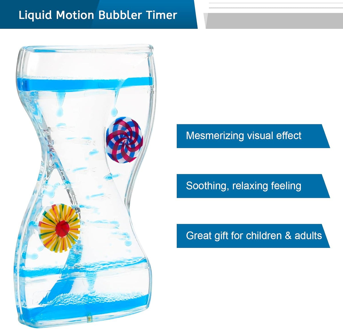 Coitak Liquid Motion Bubbler Timer and Sandscape Moving Sand Picture, 2 Pack Liquid Bubbler