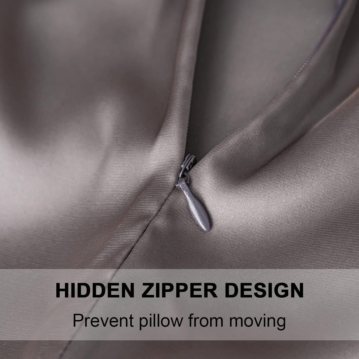 Mulberry Silk Pillowcase for Hair and Skin,Cooling Silk Pillow Case with Hidden Zipper,Allergen