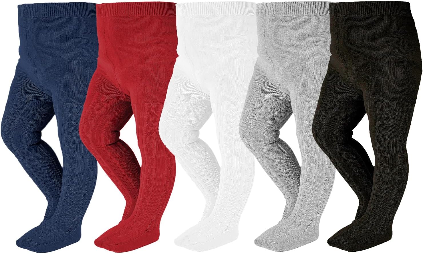 EPEIUS Baby Girl Tights Thick Cable Knit Leggings Stockings Cotton Pantyhose for Newborn Infant