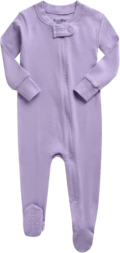 VAENAIT BABY Infant Toddler Boys Girls Footed One-Piece Sleep and Play Premium Modal Pajamas 1-2
