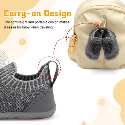 FEETCITY Baby Shoes Boys Girls First Walking Shoes Lightweight Infant Sneakers Slip On Shoe