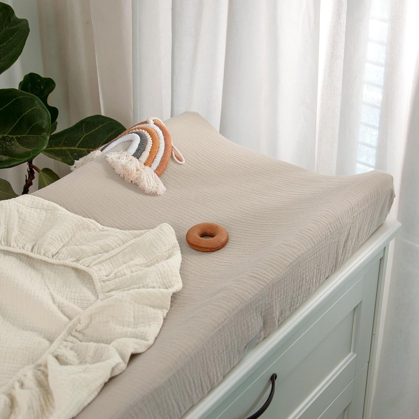 lulumoon Baby Changing Pad Cover: Muslin Diaper Changing Table Pad Cover - Changing Pad Sheets for