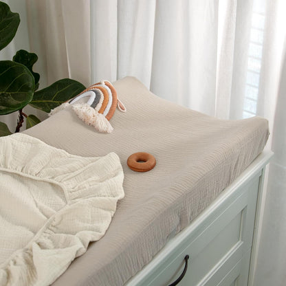 lulumoon Baby Changing Pad Cover: Muslin Diaper Changing Table Pad Cover - Changing Pad Sheets for