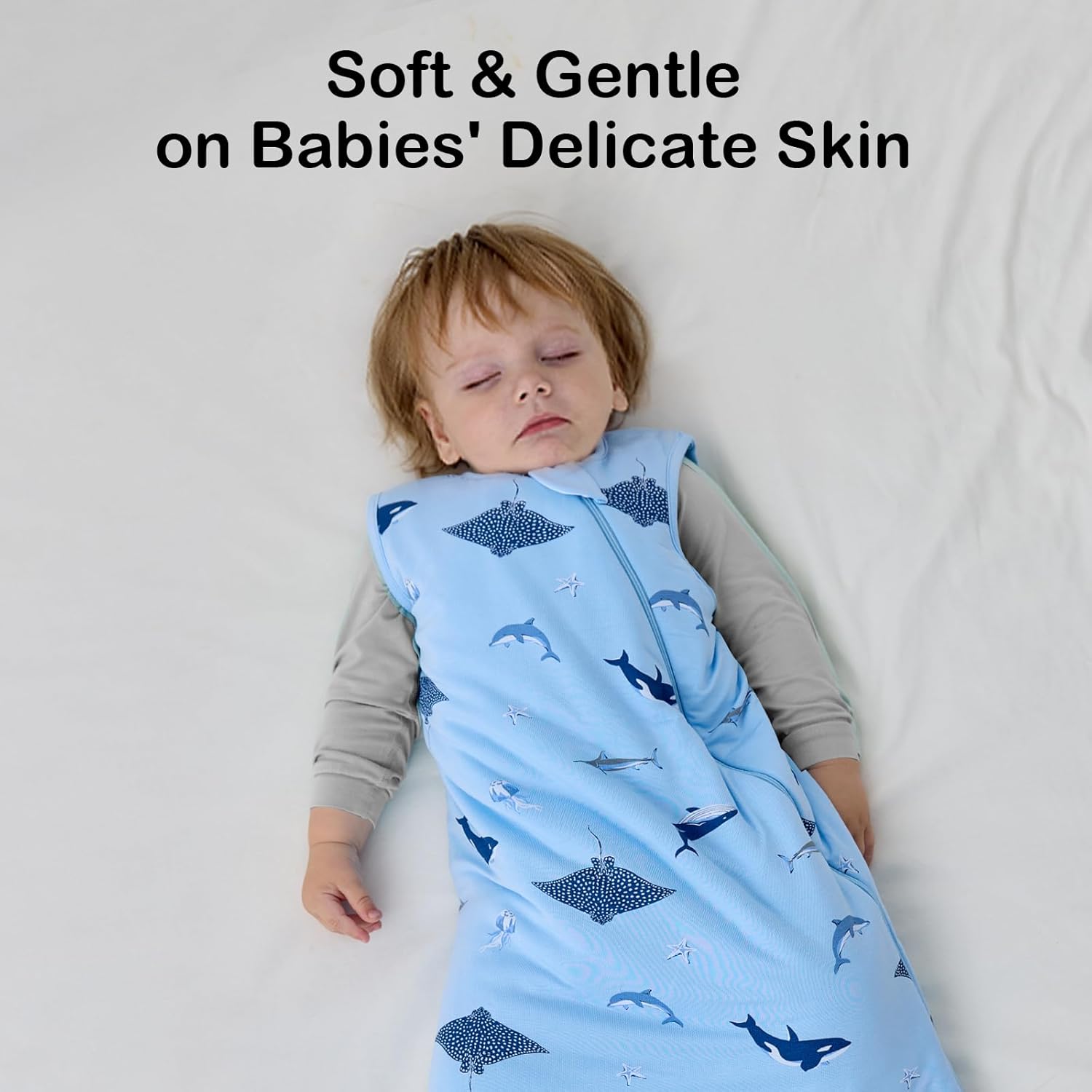 BubblePanda Rayon Made from Bamboo Sleep Sack 12-18 Months 0.5 Tog Soft Lightweight Toddler Sleep