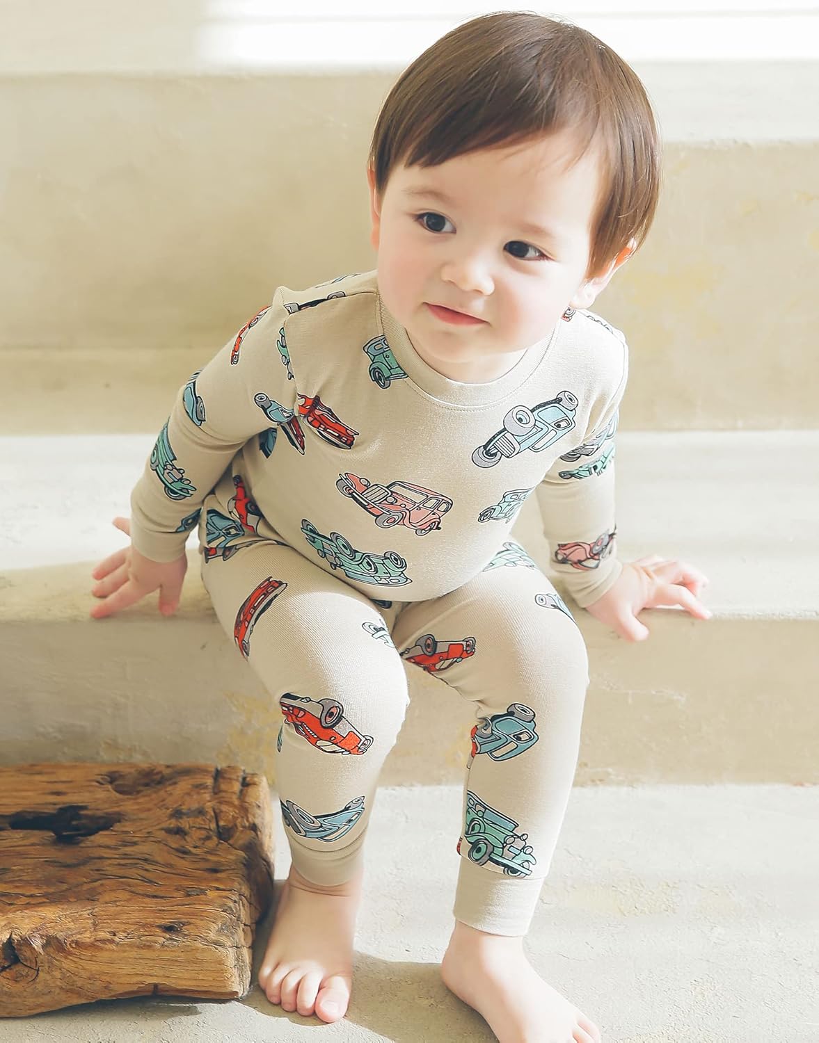 VAENAIT BABY 6M-12Y Kids Unisex Girls & Boys Soft Comfy Modal Tencel Sleepwear Pajamas 2pcs or 4pcs