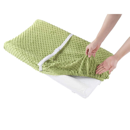Baby Changing Pad Cover, Super Soft Plush Dot Diaper Changing Table Covers for Baby Girls and Boys