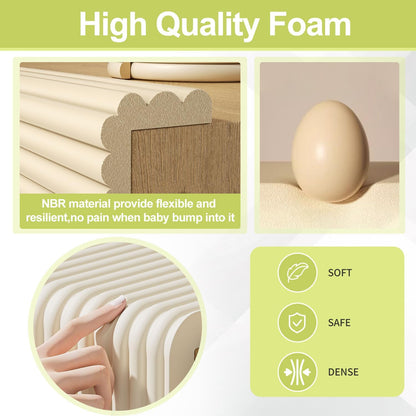 Baby Proofing Wall Corner Protector,Edge Guard Corner Protector,6.56ft Thinken Soft Corner