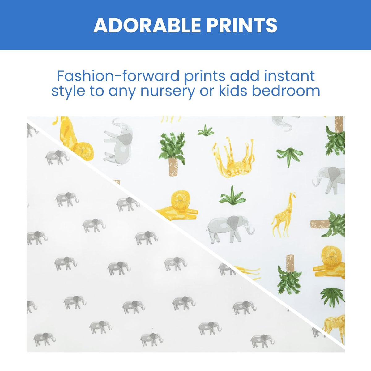 Delta Children Fitted Crib Sheets for Girls and Boys - Crib Sheet for Standard Crib and Toddler