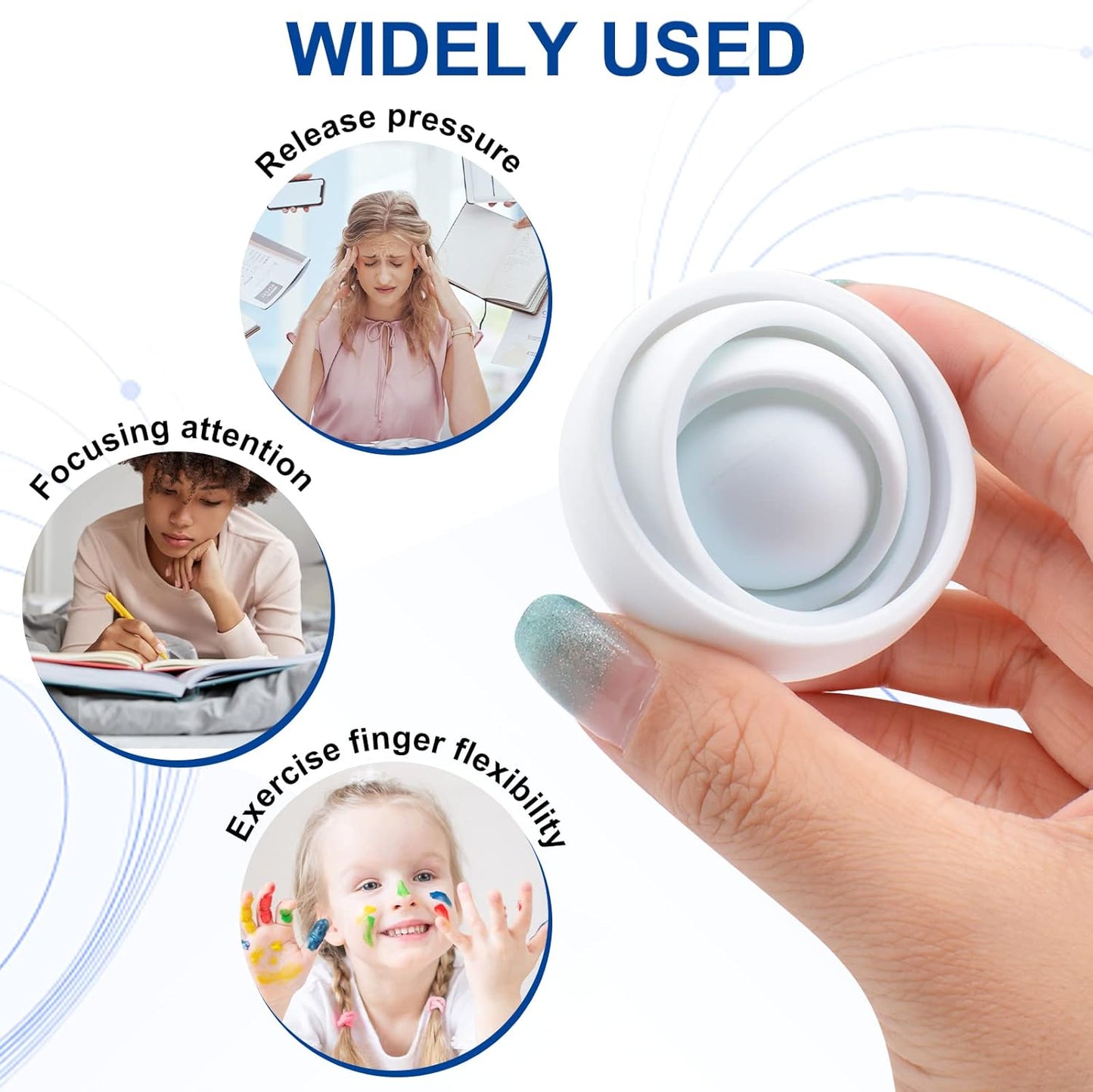 Fidget Toys for Kids, Fidget Gyro for Adults, Gifts for Boys Girls Teens Kids Christmas New Year
