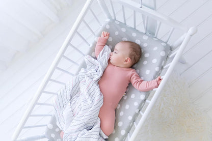 Changing Pad Cover Set | Cradle Sheet 2 Pack 100% Jersey Cotton Grey Abstract Stripes and Dots by
