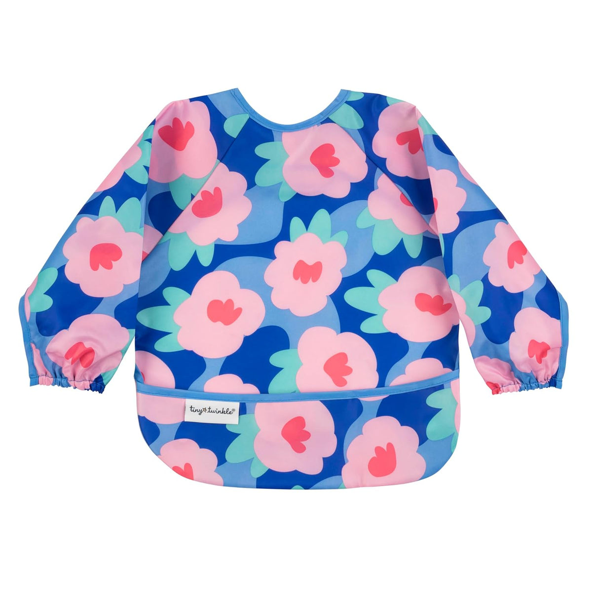 Tiny Twinkle Mess Proof Baby Bib,Waterproof Smock Baby Bib for Eating,Machine Washable Long Sleeve