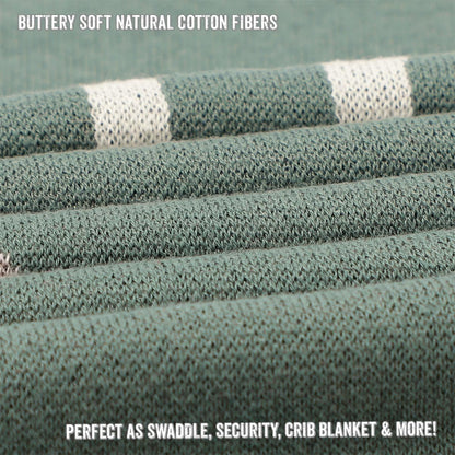 Receiving Blanket for Baby Girls and Boys 100% Cotton Buttery Soft Cozy Receiving Swaddle Crib