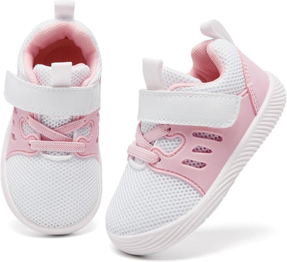 MORENDL Toddler Sneakers Baby Boys & Girls Barefoot Shoes Lightweight Breathable Walking Running