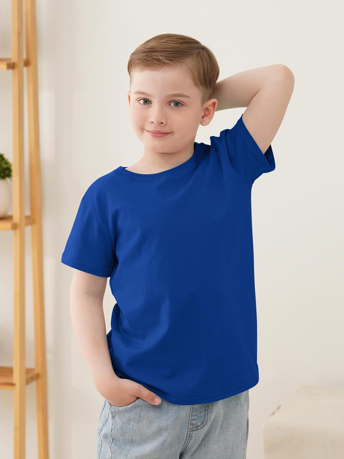 5 Pack Boys Shirts Short Sleeve Shirts for Boys Cotton T-Shirts Kids Toddler Tshirts Tees Clothes