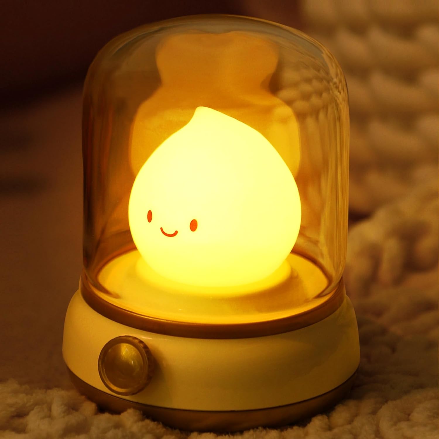 Cute Campfire Lamp, Portable LED Camping Lantern, Rechargeable, Dimming, Candle Lights & Night