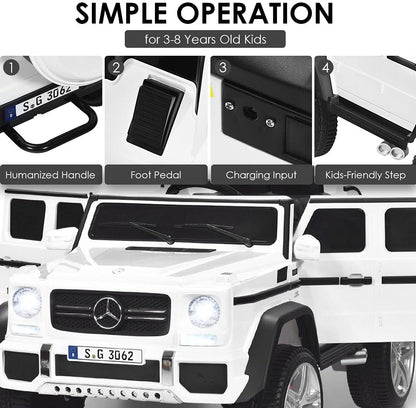 Costzon Ride on Car, Licensed Mercedes-Benz Maybach, 12V Battery Powered Vehicle Toy w/ 2 Motors