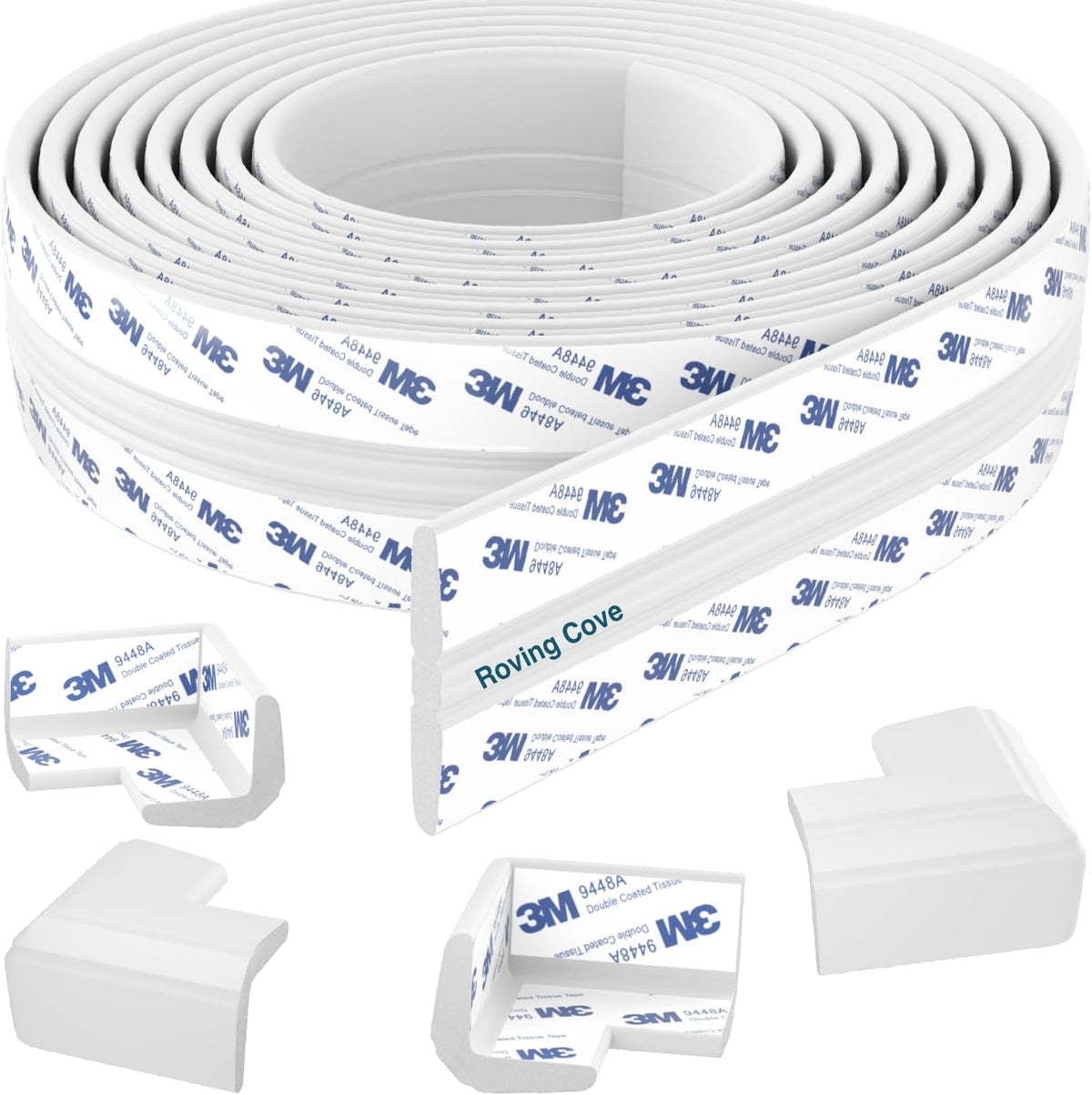 Roving Cove PreFit (Classic) Furniture Edge Corner Protector (Standard 15ft Edge 4 Corners), Baby