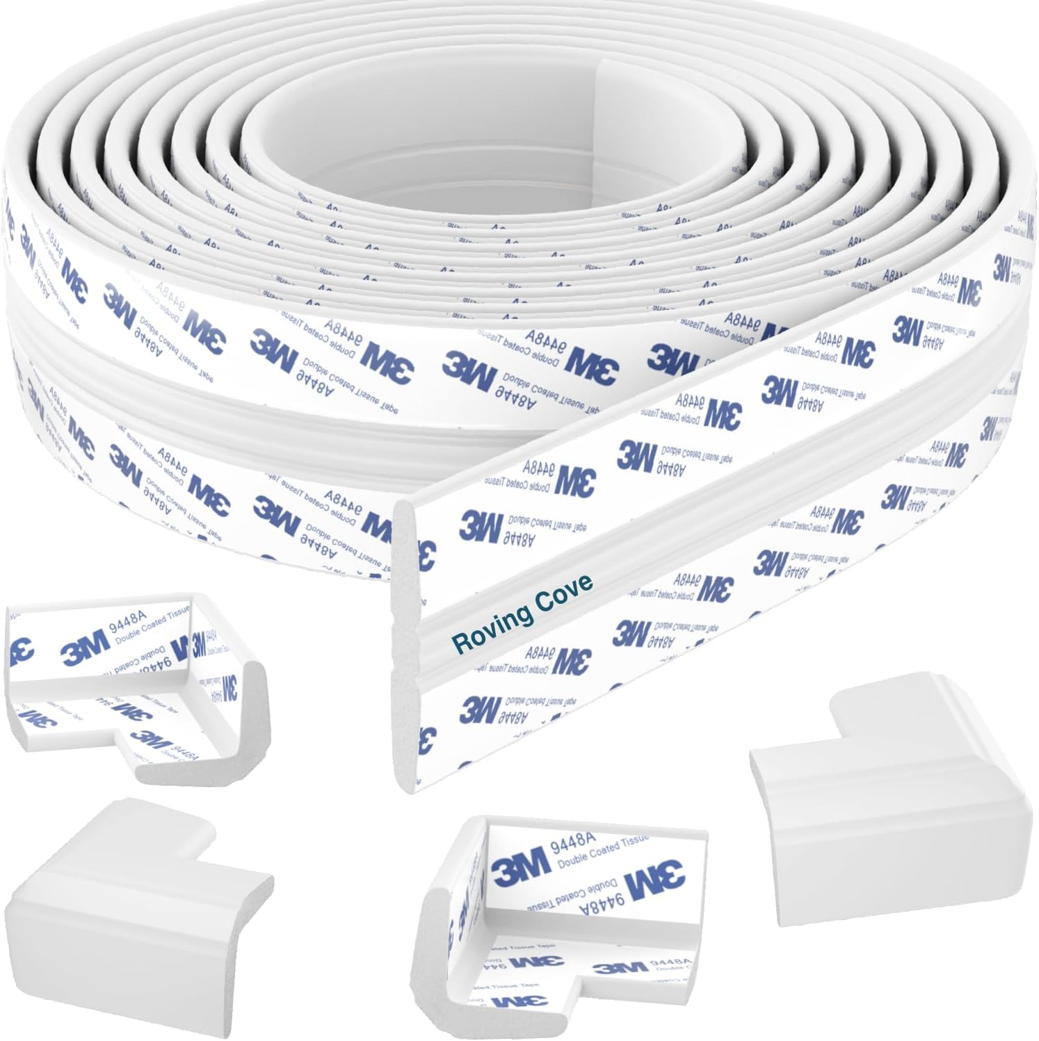 Roving Cove PreFit (Classic) Furniture Edge Corner Protector (Standard 15ft Edge 4 Corners), Baby