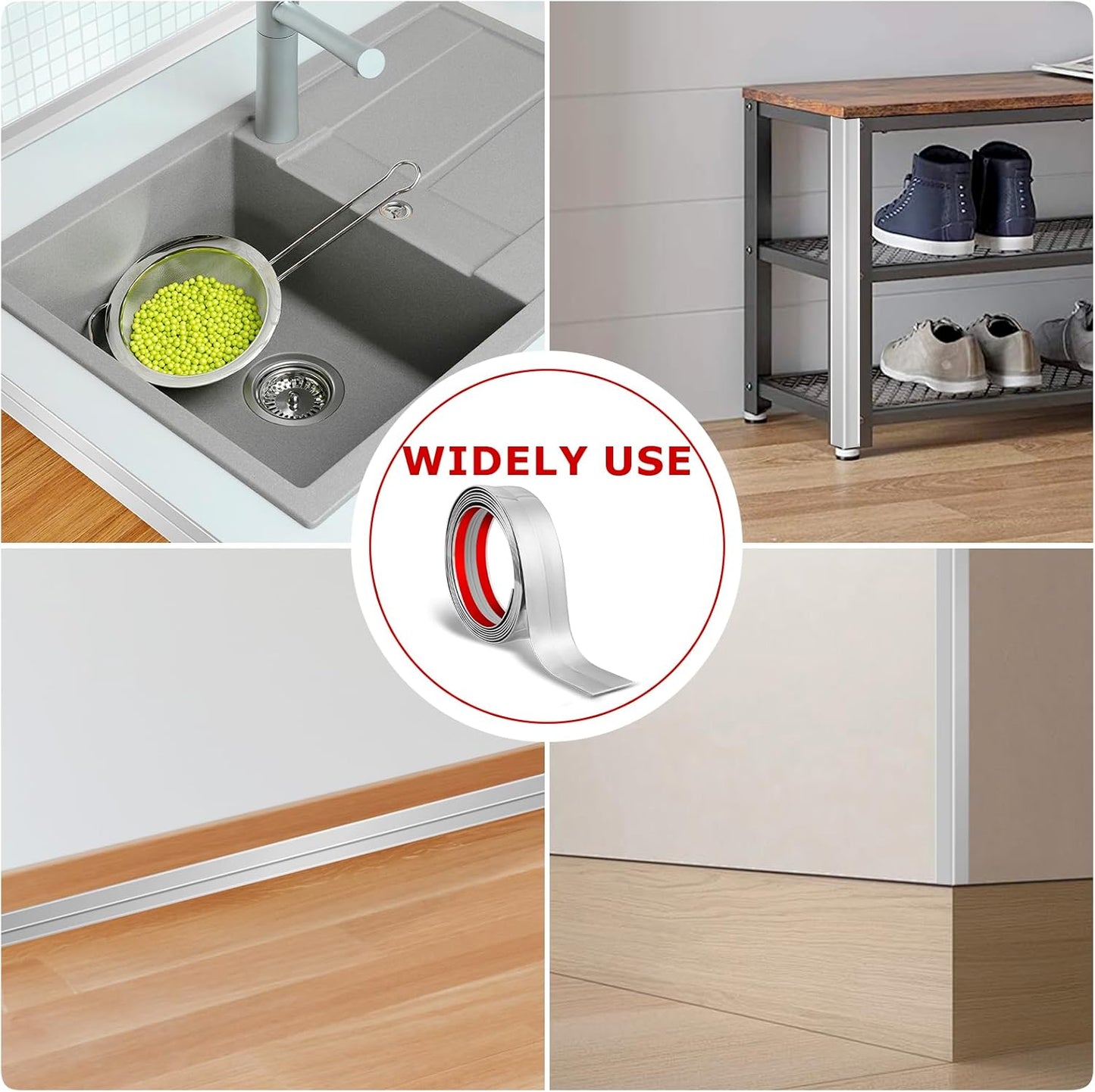 Flexible Wall Corner Protector Moulding Trim Peel and Stick Wall Corner Guards Edge Protector Self