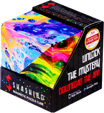 SHASHIBO Shape Shifting Box - Award-Winning, Patented Fidget Cube w/ 36 Rare Earth Magnets