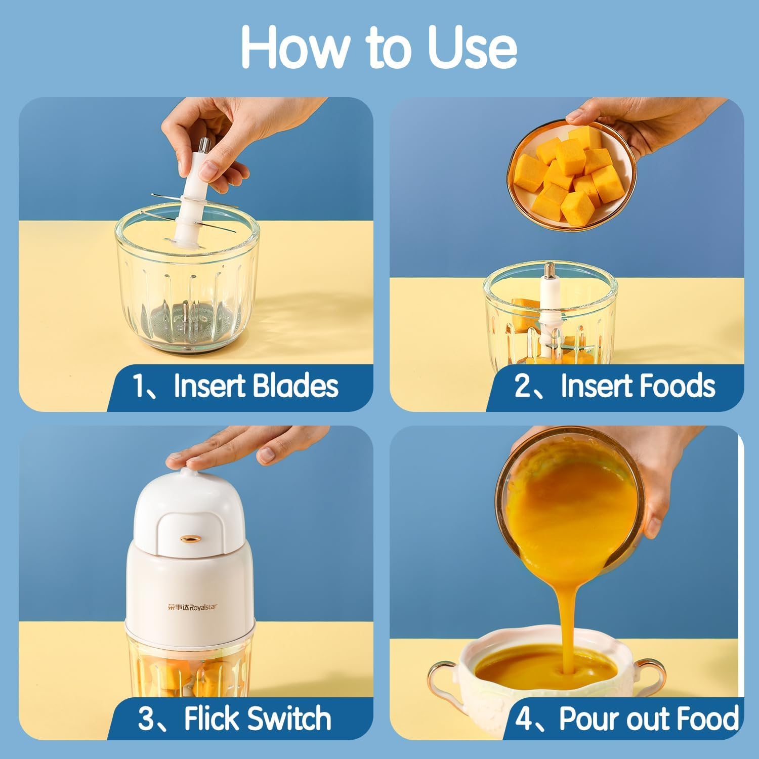 Baby Food Maker - Baby Food Processor for Baby Food, Fruit, Vegatable, Meat, Baby Food Puree Maker