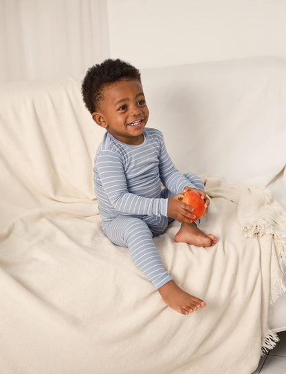 AVAUMA Stripe Pattern Baby Boys Girls Pajama Set Kids Toddler Snug fit Ribbed Sleepwear pjs for