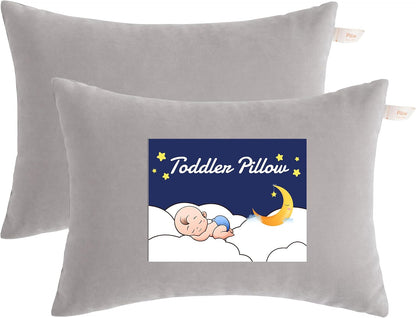 NTBAY Toddler Pillows, Down Alternative 13"x18" Pillows, Machine Washable - Soft and Breathable