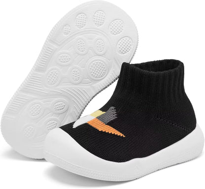 Eashi Baby Boy Girl Non-Skid Indoor Infant Walking Shoes Breathable Warm Elastic Sock Shoes with