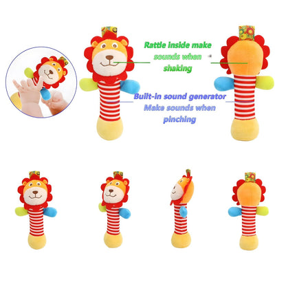 Wrist Rattles Foot Finder Rattle Toy for 0-4 Months Baby, Feet Leg Ankle Socks Arm Hand Bracelet