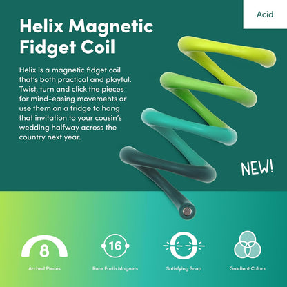 Speks Helix Fidget Toy for Adults and Desk Toy for Office - Acid