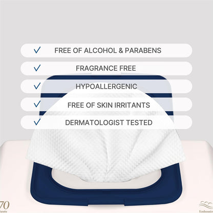 BEBESUP- Korea’s #1 Signature Baby Wipes - Hypoallergenic Water-based Unscented Alcohol-Free