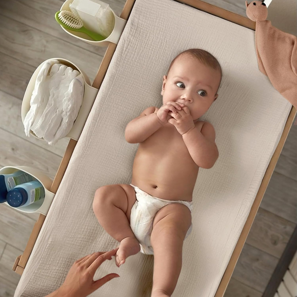 lulumoon Baby Changing Pad Cover: Muslin Diaper Changing Table Pad Cover - Changing Pad Sheets for