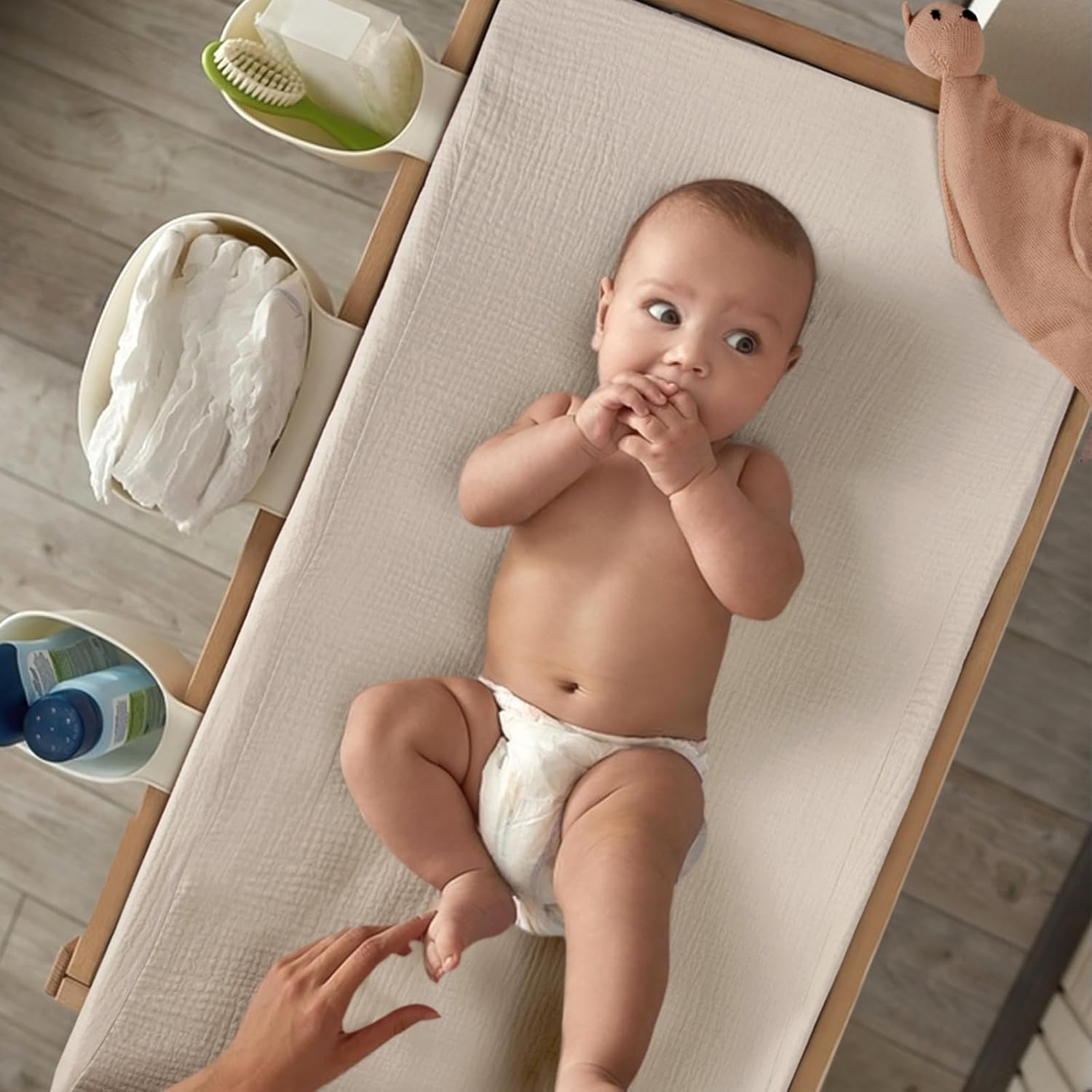 lulumoon Baby Changing Pad Cover: Muslin Diaper Changing Table Pad Cover - Changing Pad Sheets for