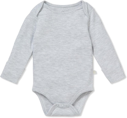 MORI Baby Supreme Comfort Long Sleeve Bodysuit for Boys and Girls - Unisex Romper with Envelope