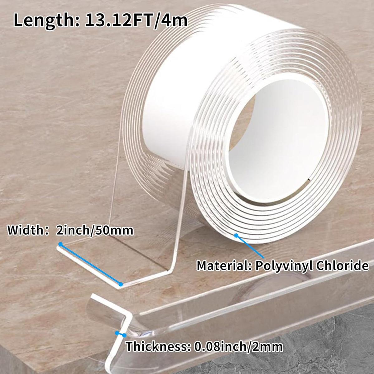 13.12 FT Edge Corner Protector Baby Proofing,Soft Clear Furniture Table Corner Guard & Edge Safety