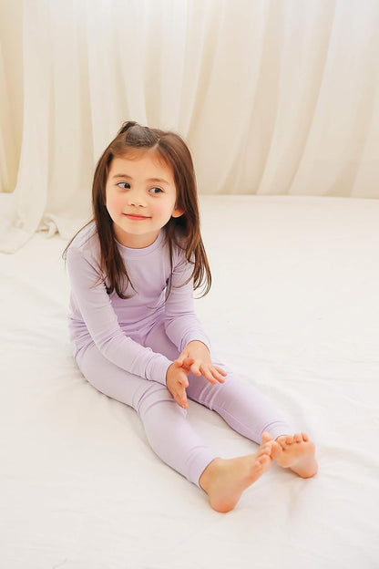 VAENAIT 6M-12Y Toddler Kids Girls Boys Soft Comfy Modal Tencel Solid Raglan Sleepwear Pajamas Pjs
