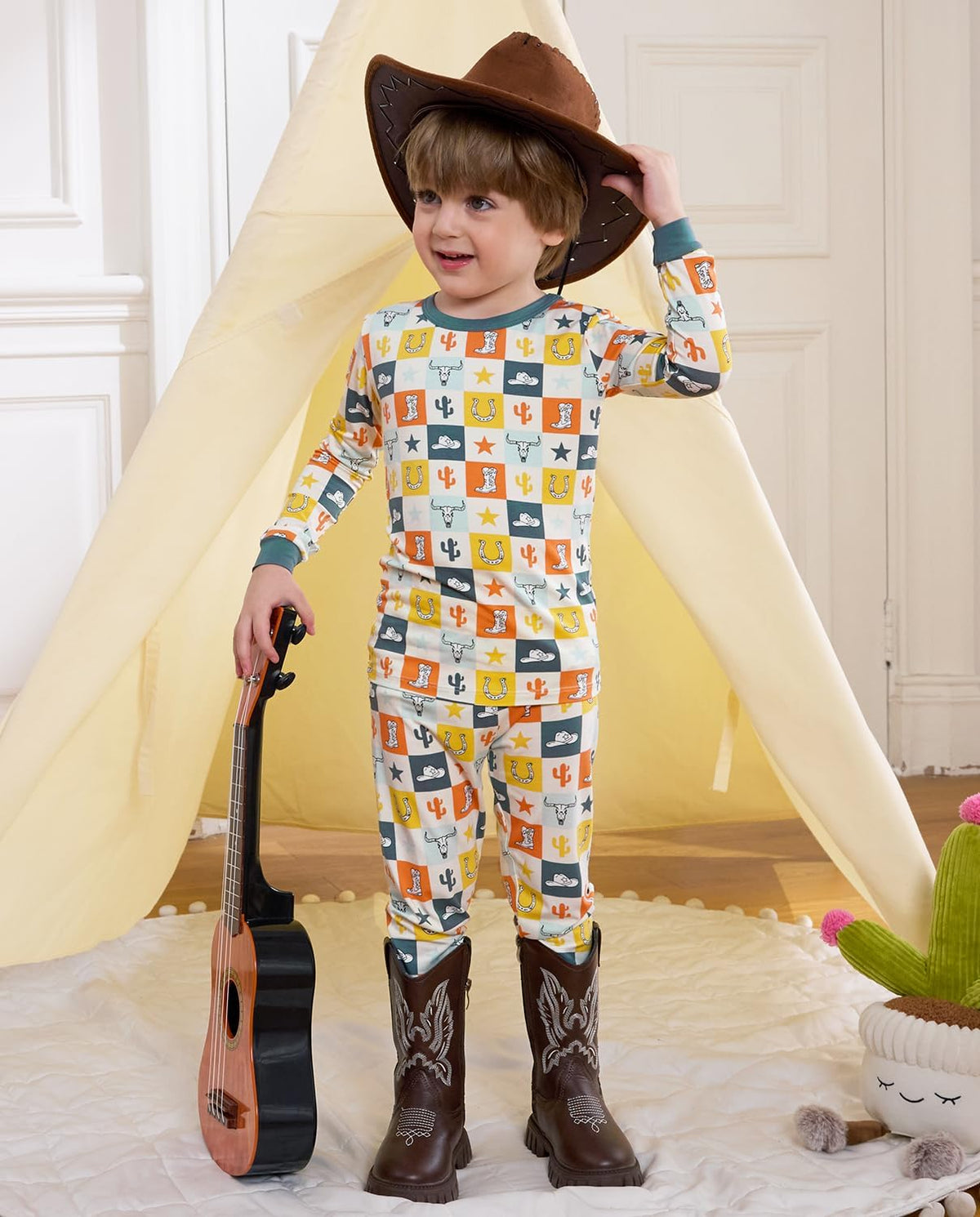 Bamboo Viscose Toddler Pajamas Boys Girls Baby 12M-8Y Pjs Sets Kids 2pcs Snug fit Long-Sleeve