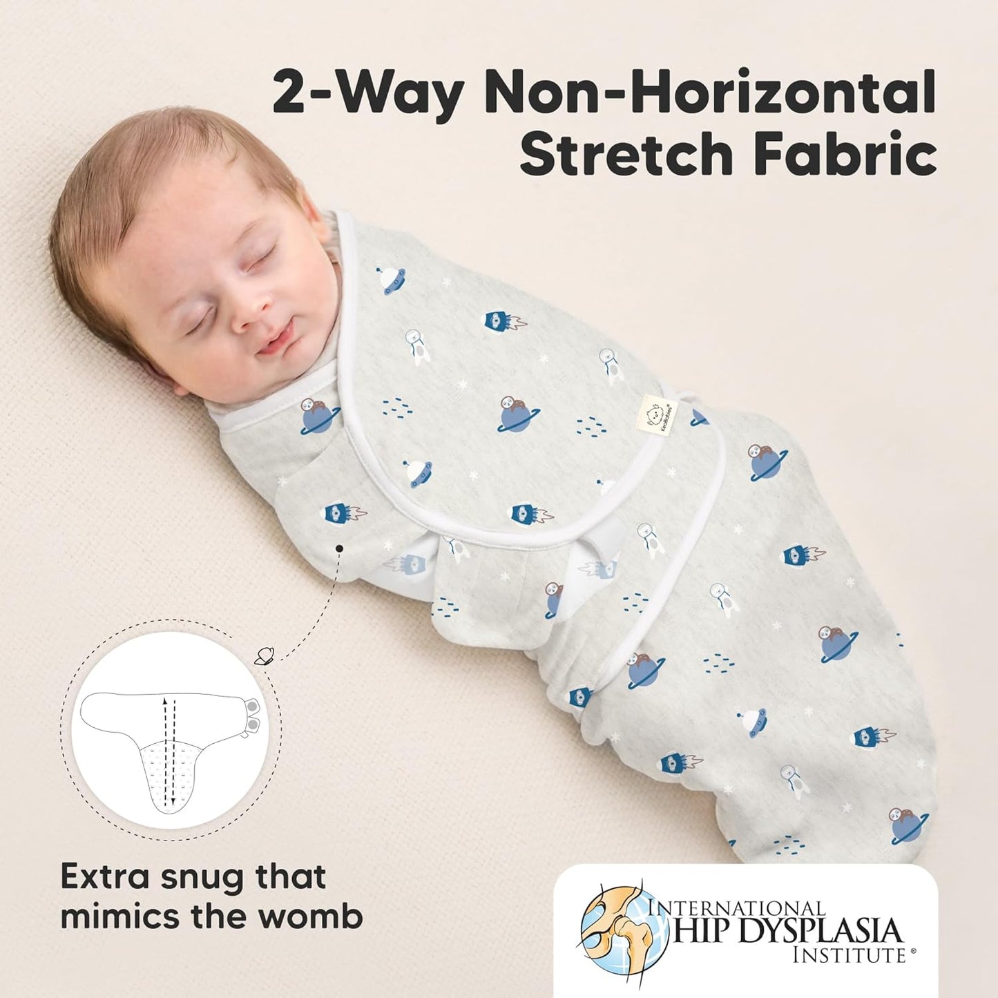 3-Pack Organic Baby Swaddle Sleep Sacks - Swaddles for Newborns, Infant 0-3 Months, Baby Girls