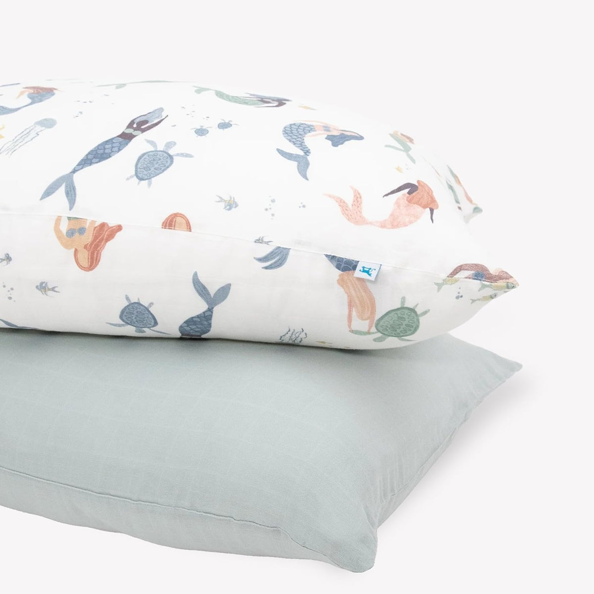 Little Unicorn Standard Pillowcase 2 Pack | Super Soft & Breathable Muslin Fabric | Snug Envelope