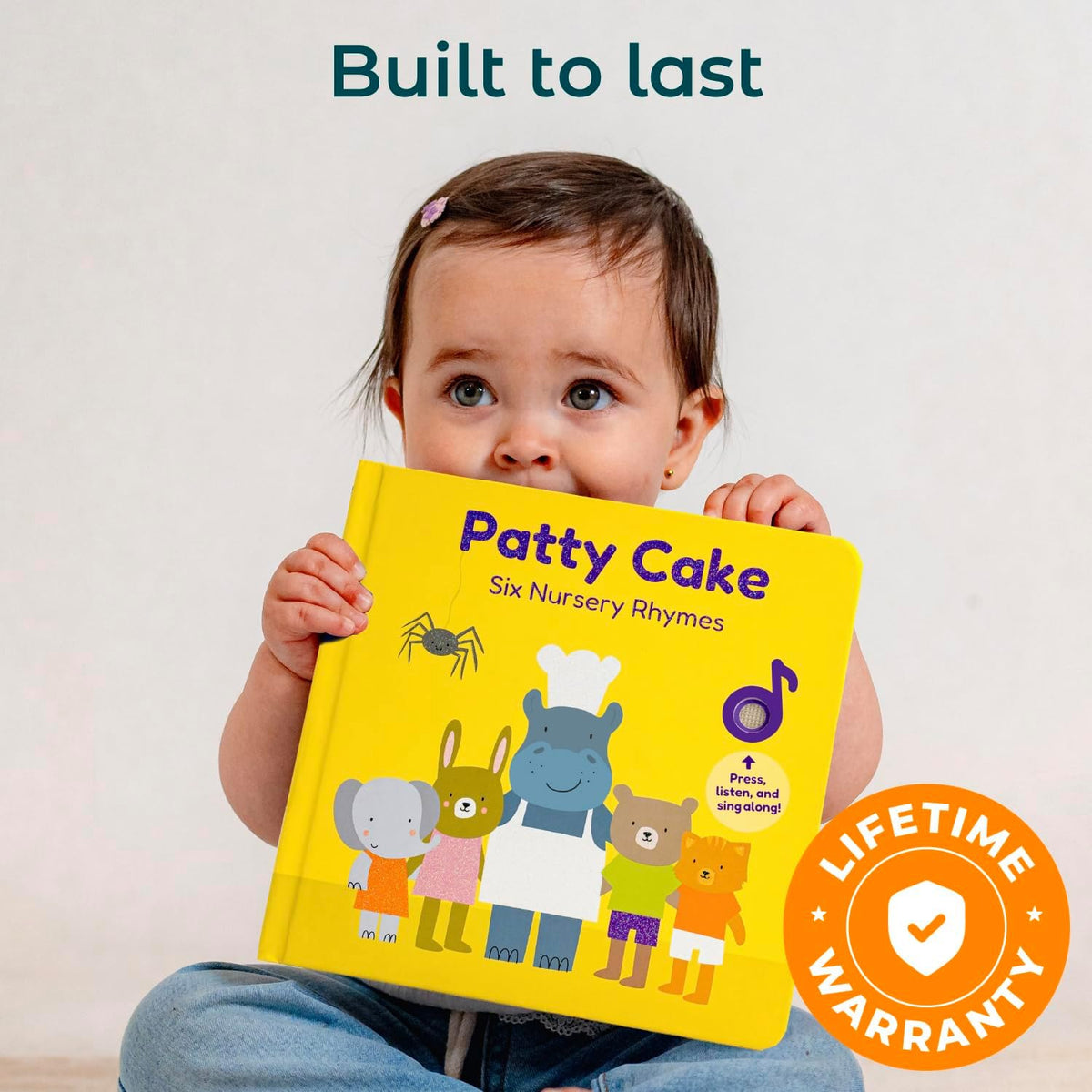 Cali's Books Patty Cake Nursery Rhymes. Interactive Books for 1 Year Old. Sound Book for Toddlers