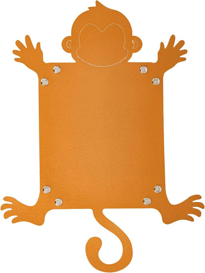 Monkey Dice Tray Portable Dice Rolling Tray PU Leather Monkey Shape Dice Holder D&D Gift for RPG