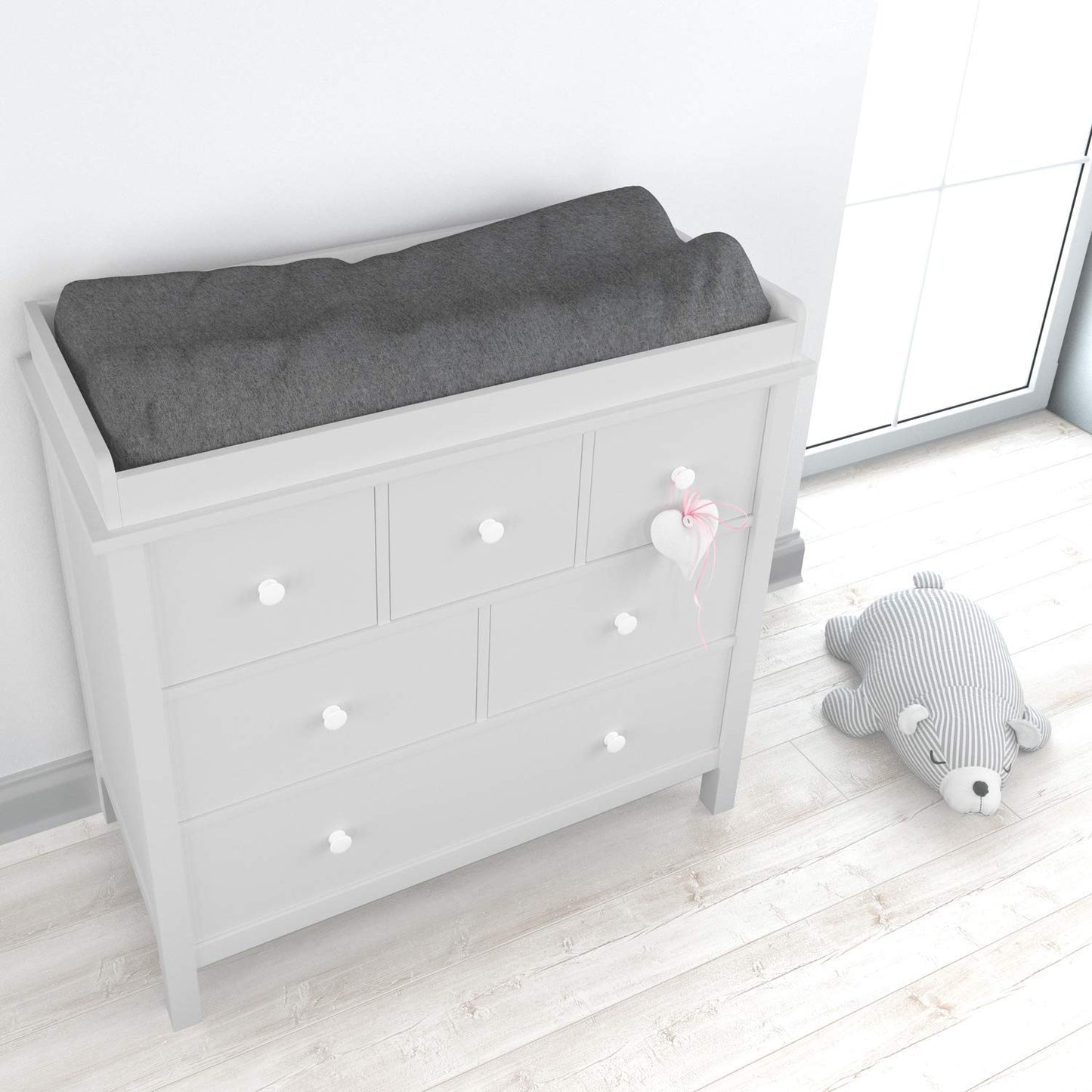 Cuddly Cubs Changing Pad Covers ??2 Pack ??Snuggly Soft Plush Cotton Changing Table Covers for Boy