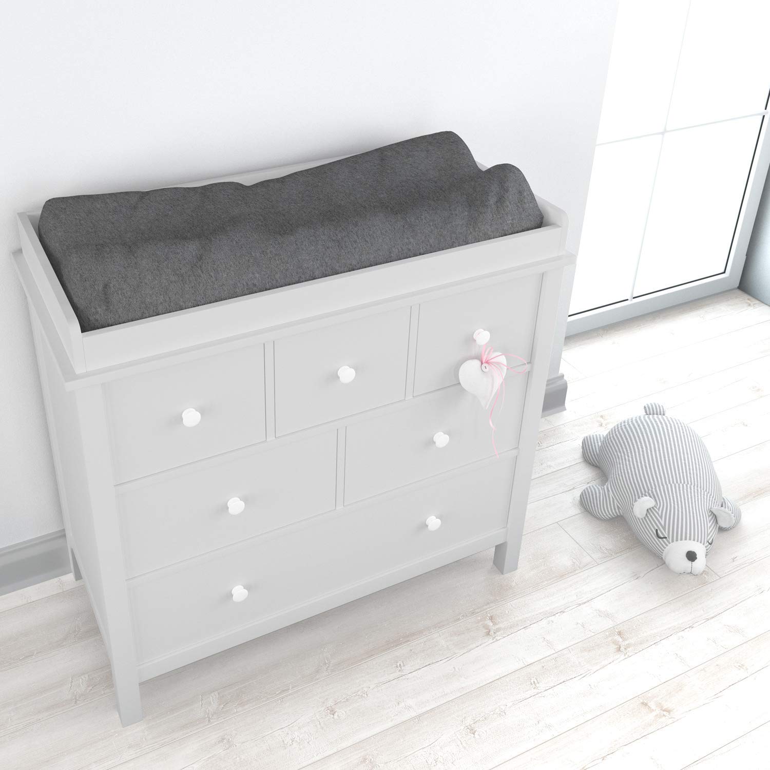 Cuddly Cubs Changing Pad Covers ??2 Pack ??Snuggly Soft Plush Cotton Changing Table Covers for Boy