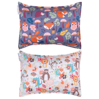 ALVABABY Toddler Pillowcases 2 Pack Organic Cotton Kids Pillow Cover Fit 13"x 18" or 12"x28"
